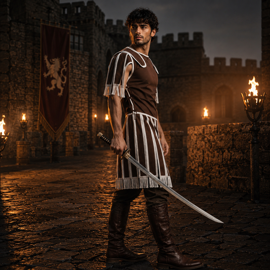 Roman Subarmalis Armor Costume – Padded Roman Soldier for LARP, Reenactment & Cosplay
