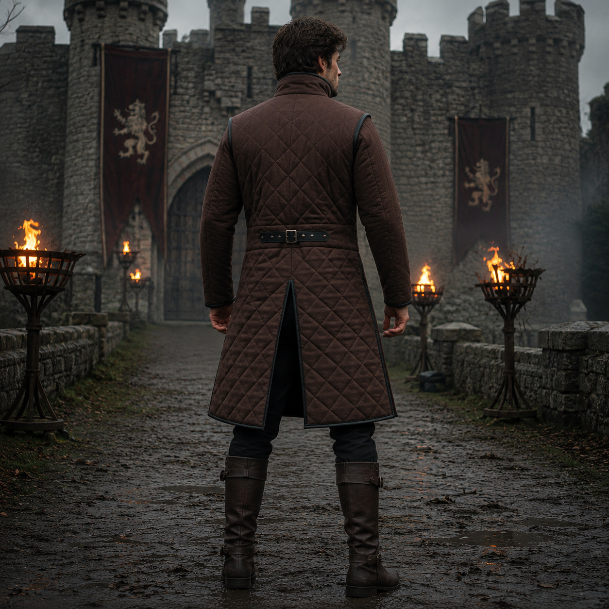 Gambeson Costume , Ren faire Gambeson Dress