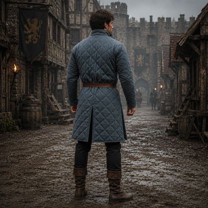 Medieval Costume | Grey Renaissance Gambeson