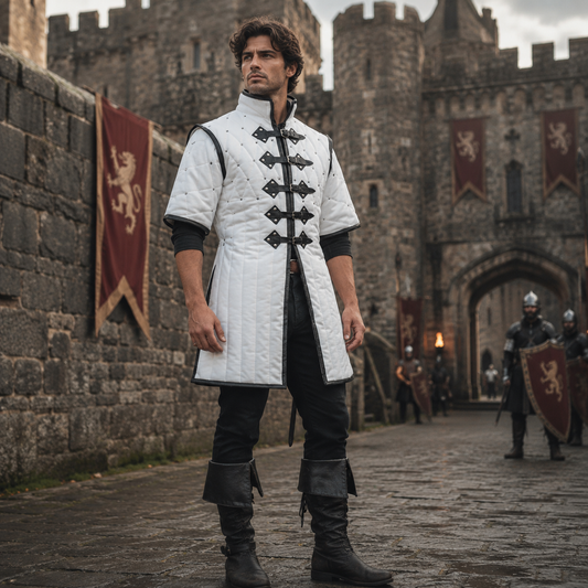 Medieval Gambeson Armour – Quilted Padded Costume , Renaissance Faire Dress
