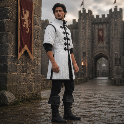 Medieval Gambeson Armour – Quilted Padded Costume , Renaissance Faire Dress