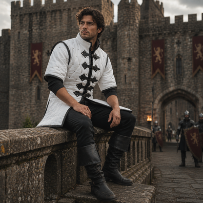 Medieval Gambeson Armour – Quilted Padded Costume , Renaissance Faire Dress