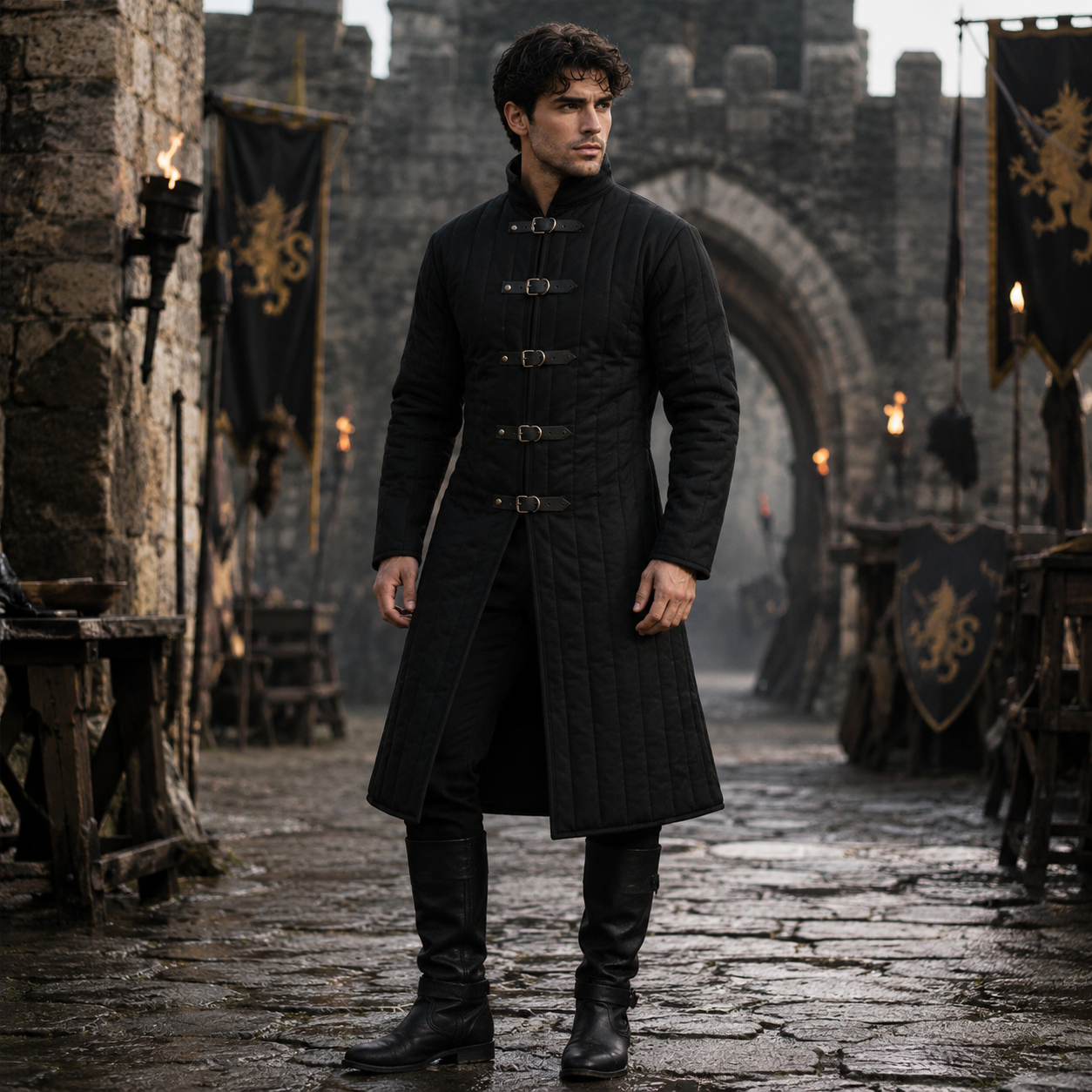 Medieval Gambeson Cotton: Padded Clothing Handmade Costume , Aketon Viking Jacket,