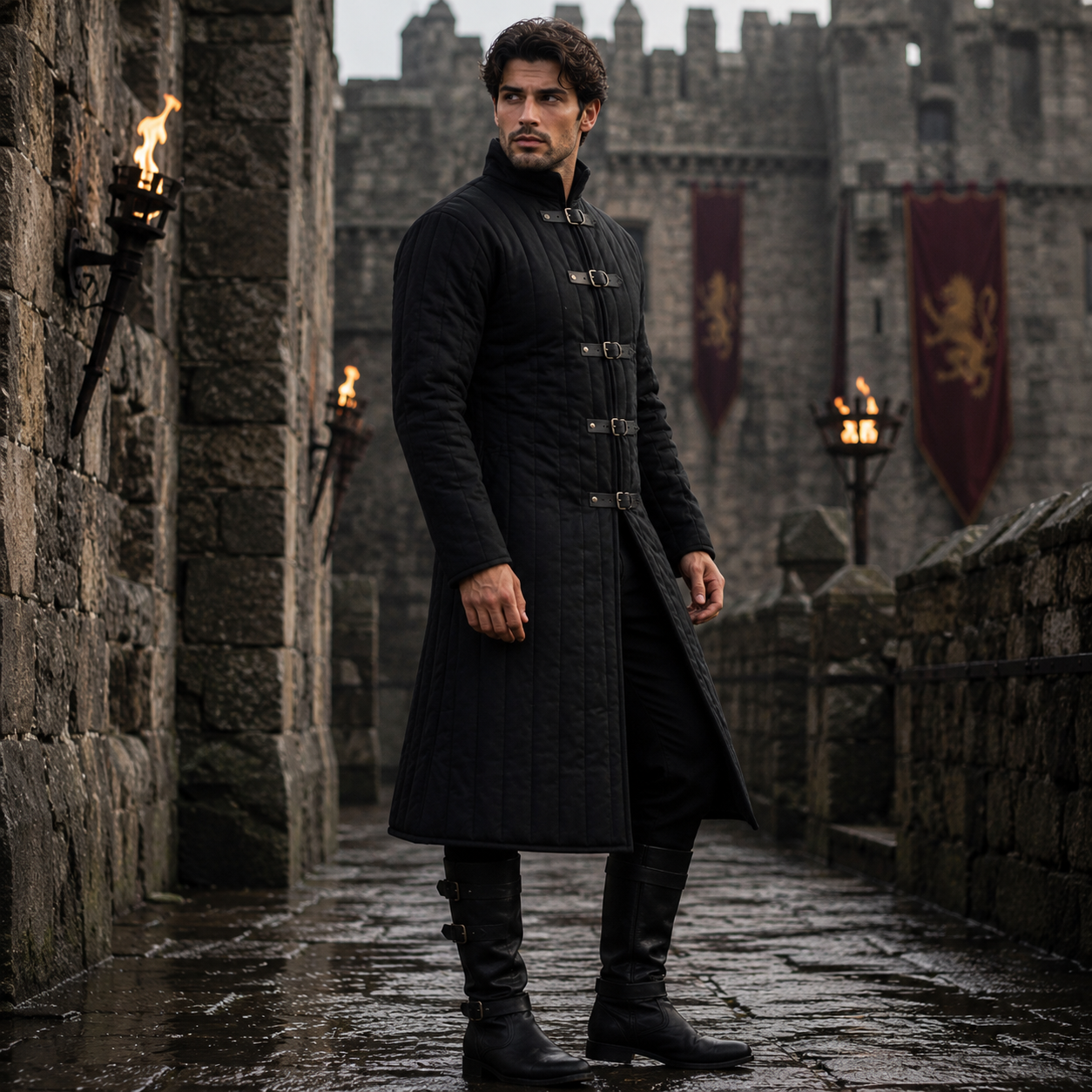 Medieval Gambeson Cotton: Padded Clothing Handmade Costume , Aketon Viking Jacket,