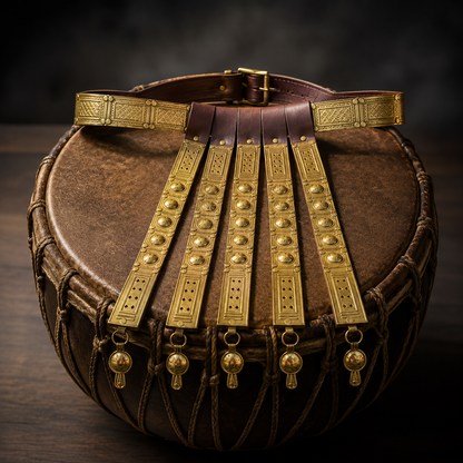 Roman Centurion Leather Cingulum Belt – Legionary Armor Accessory for Reenactment & Cosplay