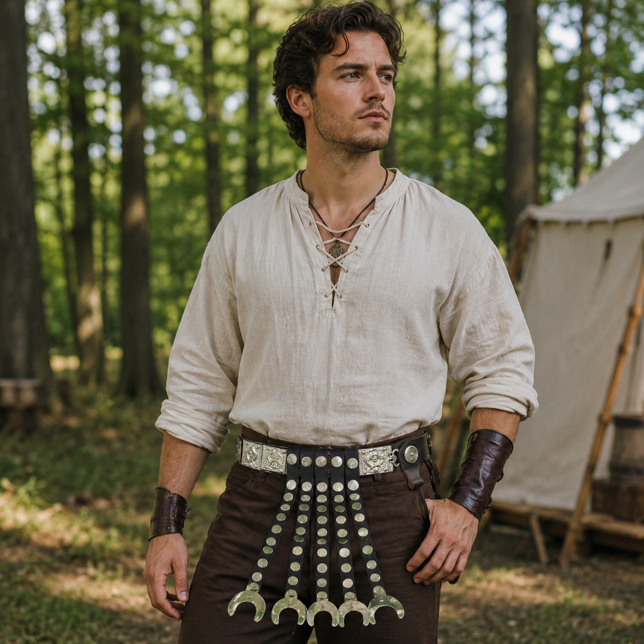She-Wolf Leather Belt | Roman Cingulum Belt – Reenactment Costume