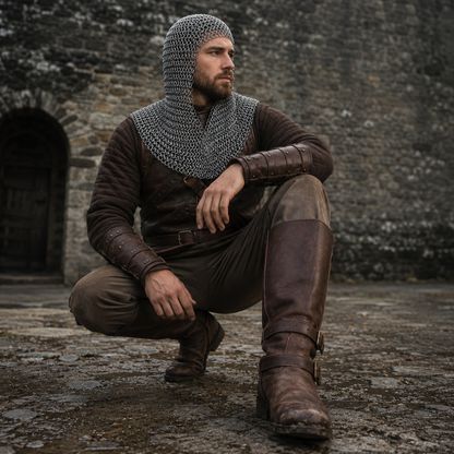 Medieval Butted Chainmail Coif – Ren Faire & LARP