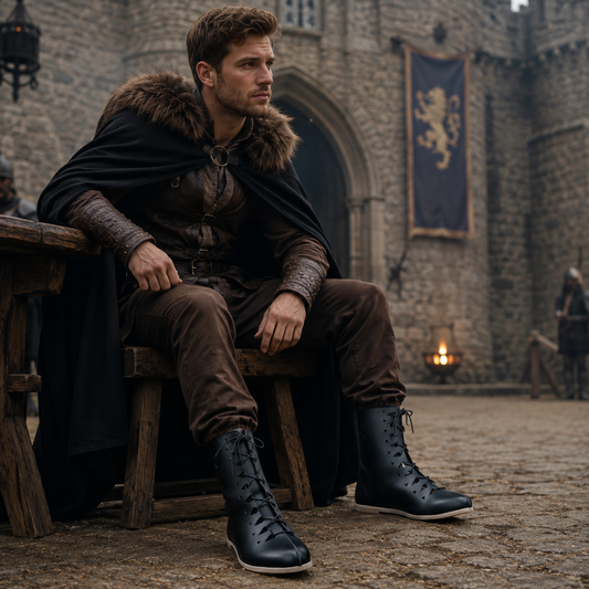 Roman Leather Shoes: Reenactment Ren-faire Leather Boots
