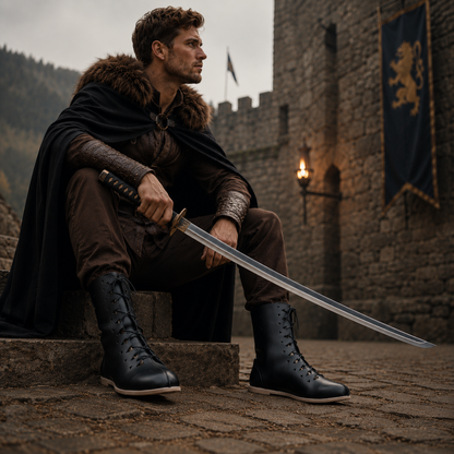 Roman Leather Shoes: Reenactment Ren-faire Leather Boots