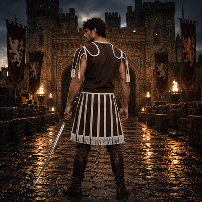 Roman Subarmalis Armor Costume – Padded Roman Soldier for LARP, Reenactment & Cosplay