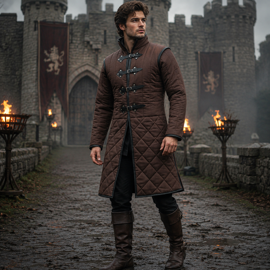 Gambeson Costume , Ren faire Gambeson Dress