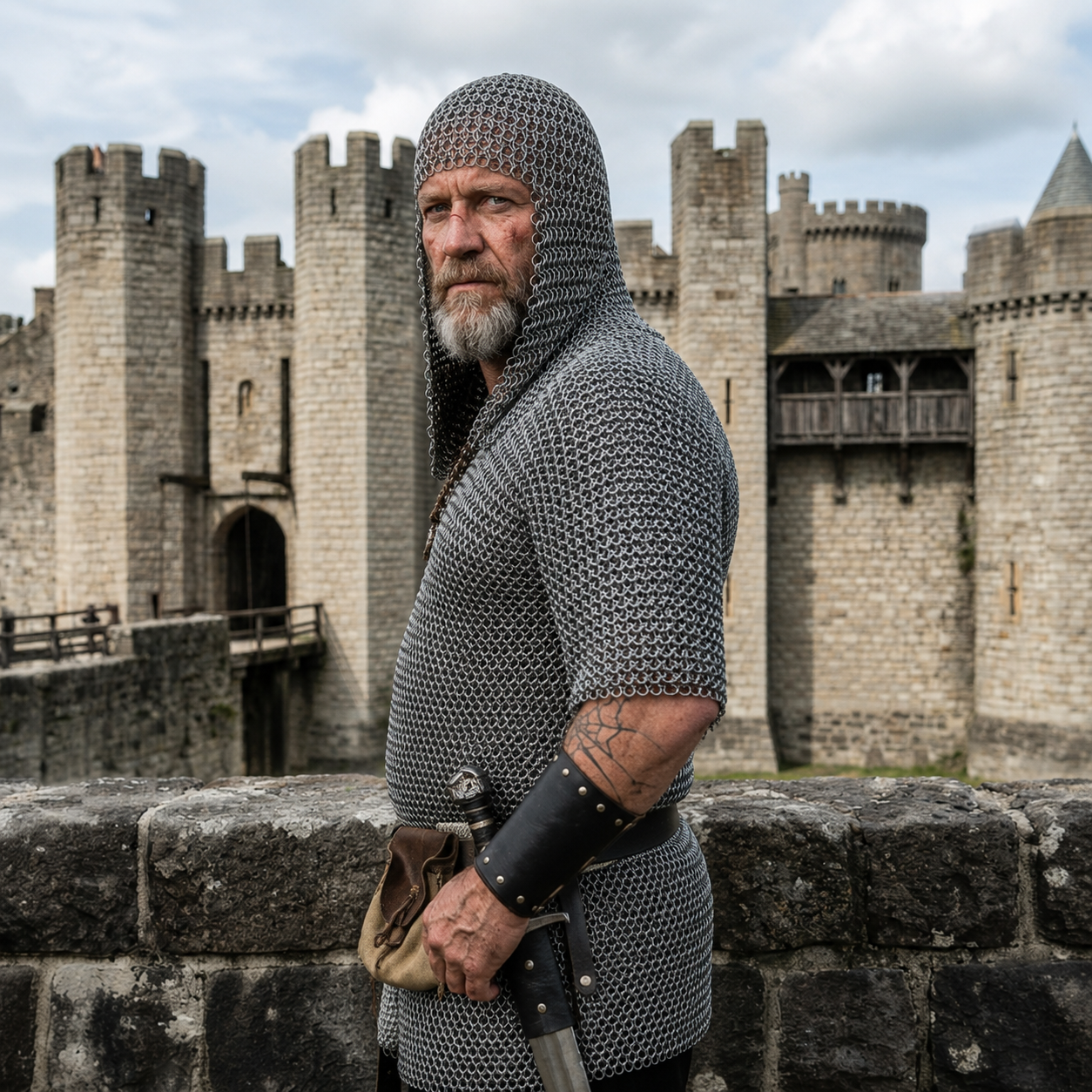 Ren Faire Butted Chainmail Shirt with Coif