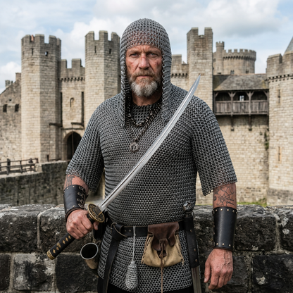 Ren Faire Butted Chainmail Shirt with Coif