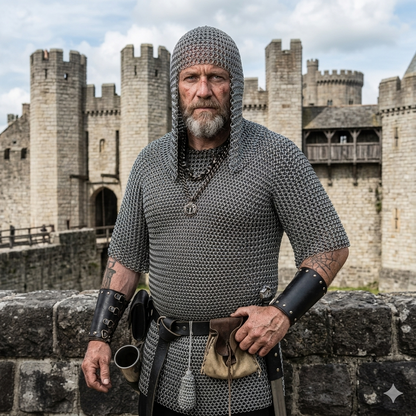 Ren Faire Butted Chainmail Shirt with Coif