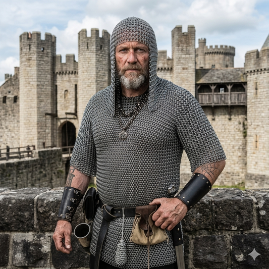 Ren Faire Butted Chainmail Shirt with Coif