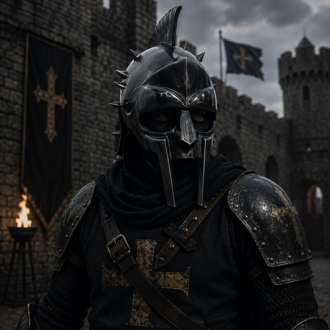 Gladiator Maximus Helmet: for Role Play with Display Stand for Home Office Decor