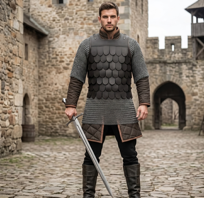 Leather Scale Armour, Medieval Leather Costume