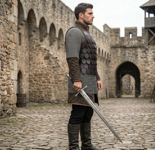 Leather Scale Armour, Medieval Leather Costume