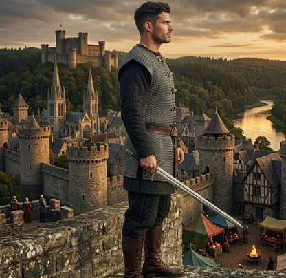 Ren Faire Chainmail Shirt – 9MM Flat Riveted with Flat Washers