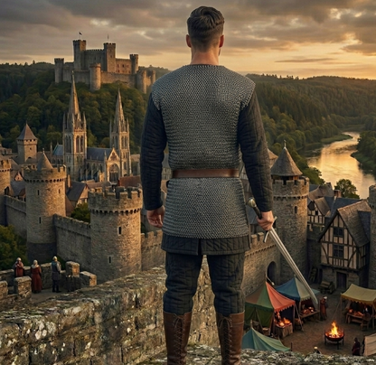 Ren Faire Chainmail Shirt – 9MM Flat Riveted with Flat Washers