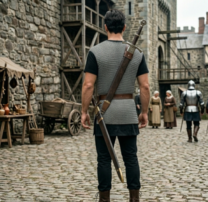 Sleeveless Butted Chainmail Shirt | Renaissance Fair Armor