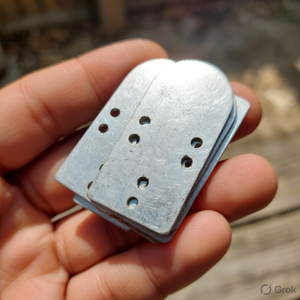 Aluminum Lamellar Armor Plates (Tombstone Style) types -16