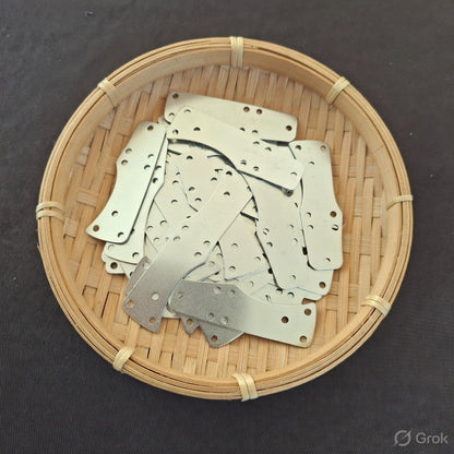 Lombardic Byzantine Steel Lamellar Plates – 8.5 cm -2.5 cm , Lamellae Pack Types -7