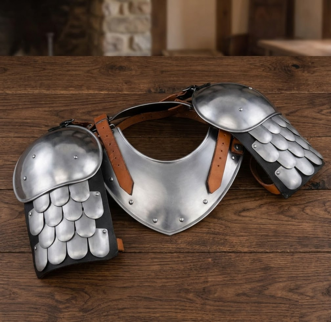 Pauldrons Armor with Scale Armor, Shoulder Armour set