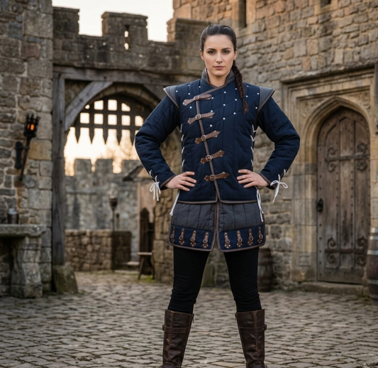 Quilted Gambeson : Medieval Costume for Larp Events