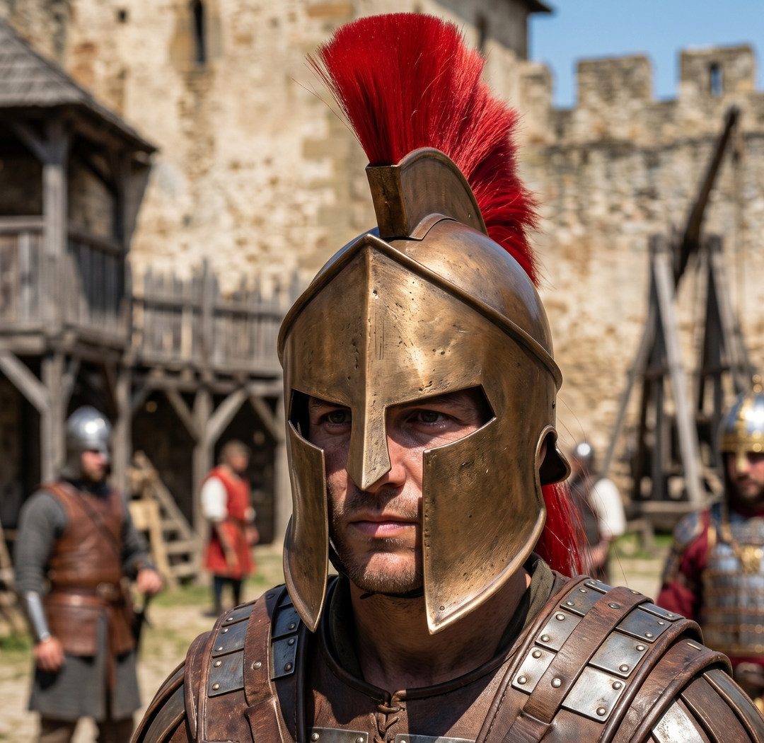 Spartan Helmet : 300 Spartan Costume , Role Play with Display Stand