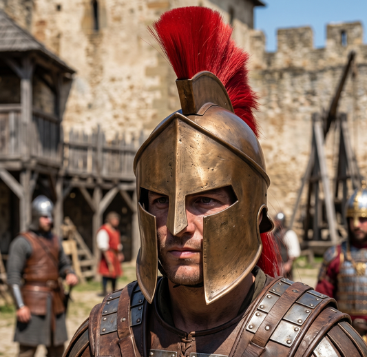 Spartan Helmet : 300 Spartan Costume , Role Play with Display Stand