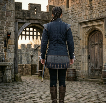 Quilted Gambeson : Medieval Costume for Larp Events