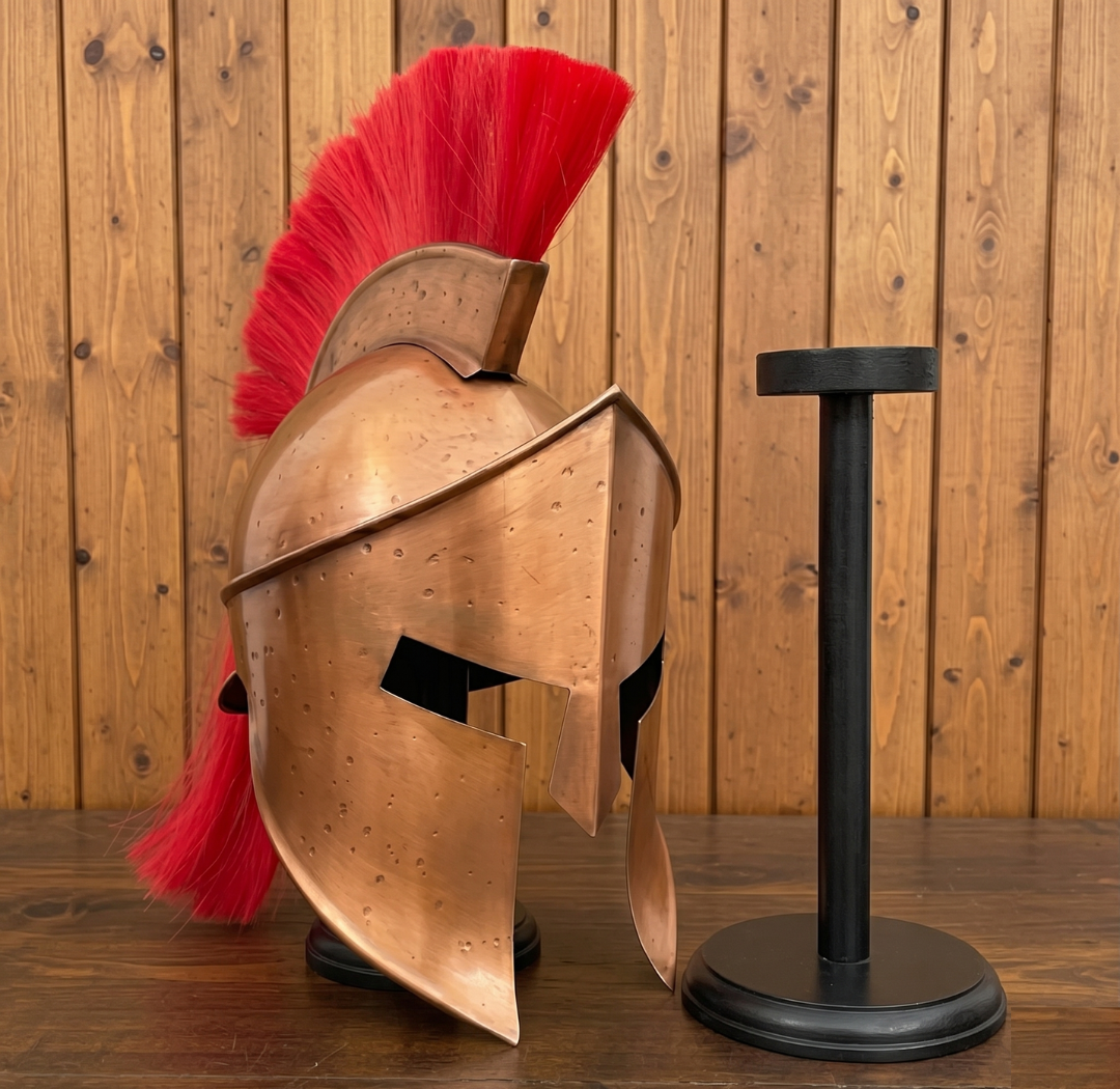Spartan Helmet : 300 Spartan Costume , Role Play with Display Stand