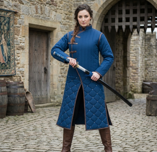 Medieval Gambeson Cotton: Padded Clothing  Aketon Viking Jacket, Father's day Gifts