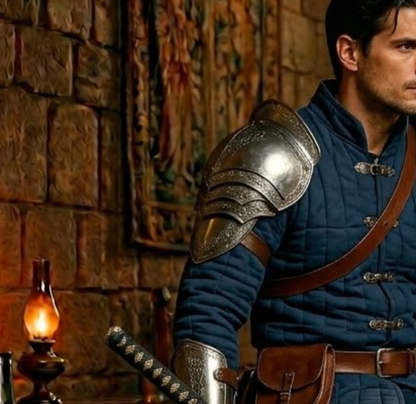 Handcrafted Steel Gladiator Pauldron – Fantasy Knight Shoulder Armor