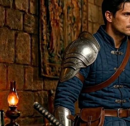 Handcrafted Steel Gladiator Pauldron – Fantasy Knight Shoulder Armor