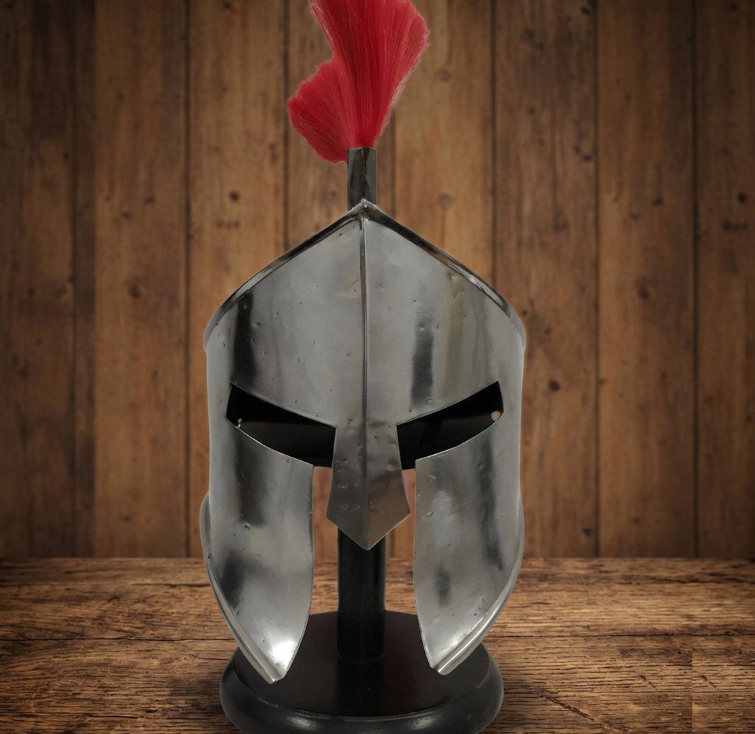 Antic Spartan Warrior Helmet: 300 Movie Replica, Gift For Him
