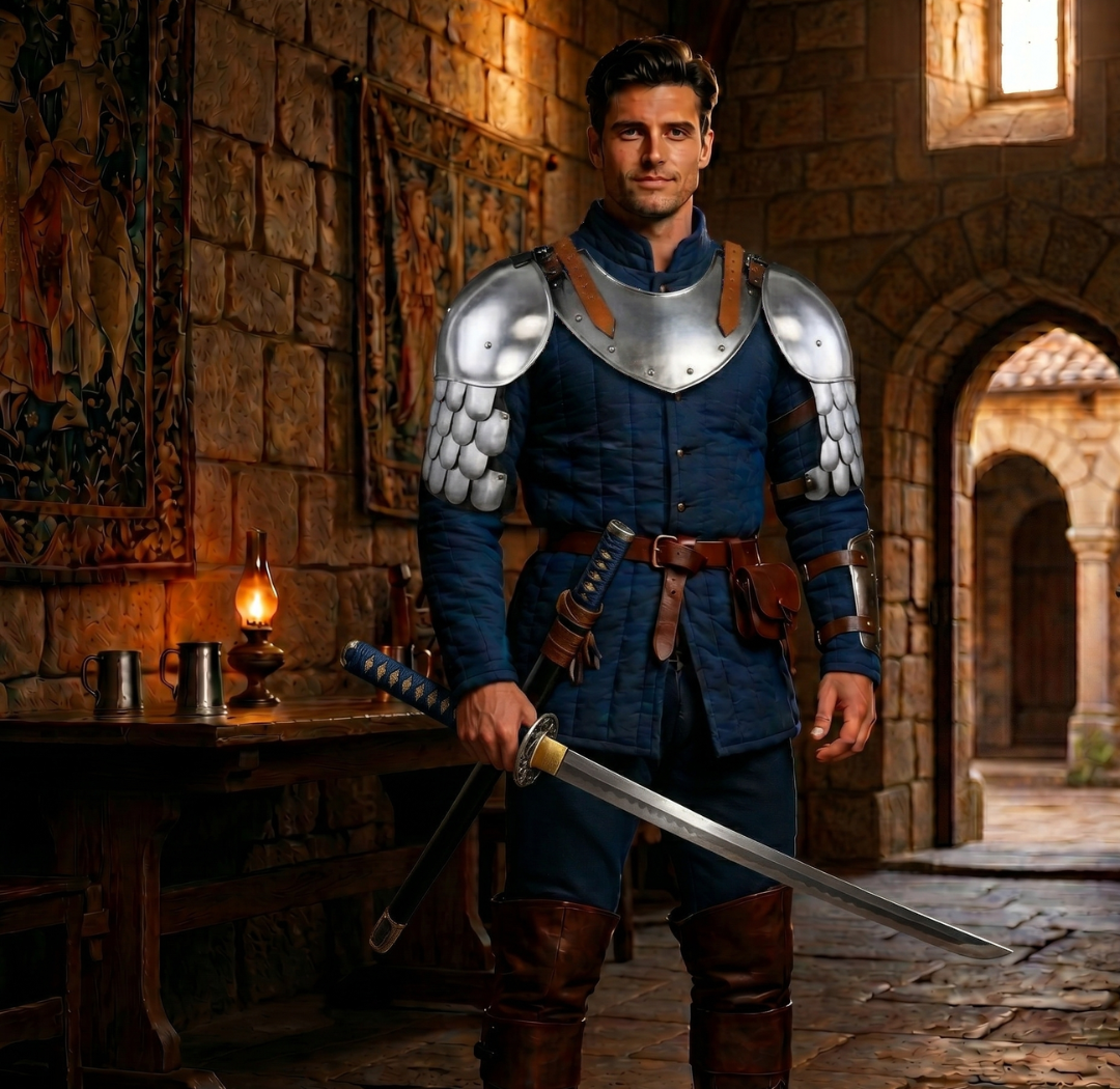 Pauldrons Armor with Scale Armor, Shoulder Armour set