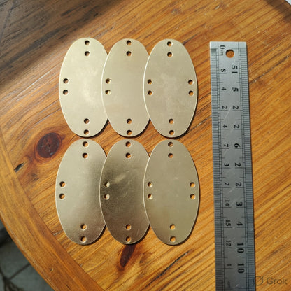 Visby-Style Steel Lamellar Scales, Types 5 , 9.3×5.3 cm