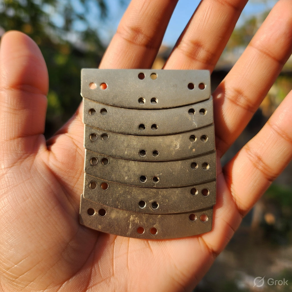 Lamellar Plates : 7 X 2 cm, 20 Gauge Mild Steel, Repair Lamellar Armor Types -2
