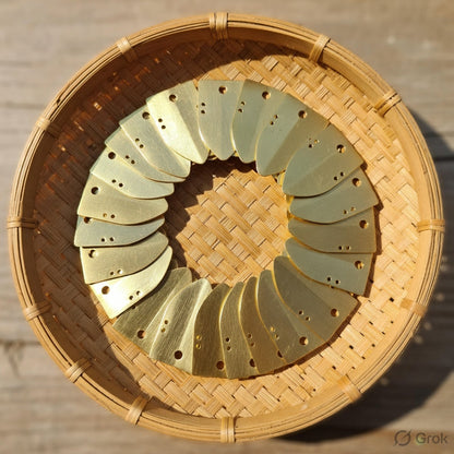 Brass Lorica Squamata Scales | Roman Armor Repair & Reenactment Kit, types 11