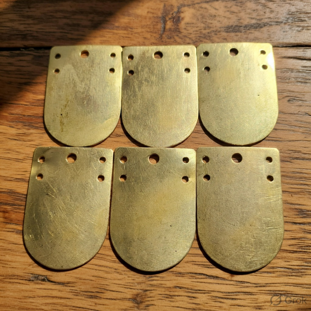 Brass Lorica Squamata Scales | Roman Reenactment Armour Kit (25x35mm) Types+12